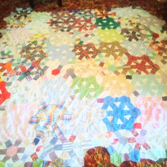 Colorful Patchwork Quilt Top